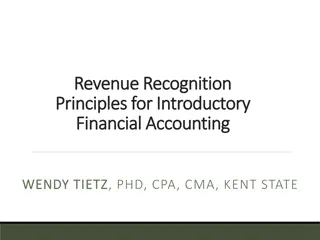 Revenue Recognition Principles for Financial Accounting Overview