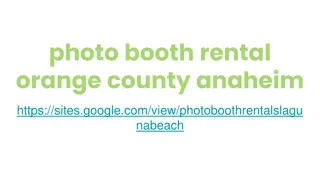 Photo Booth Rental in Laguna Beach and Orange County - Event Photography