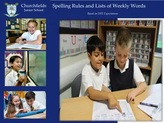 Spelling Rules and Lists for Year 3 and Year 4 Autumn Terms