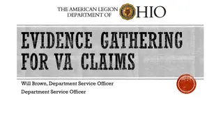 Evidence Gathering for VA Claims with The American Legion Department of Ohio