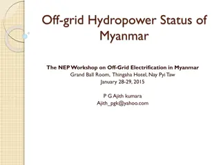 Overview of Off-Grid Hydropower Status in Myanmar