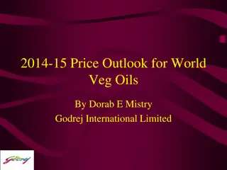 Current Outlook for World Vegetable Oils Market - Insights by Dorab E. Mistry