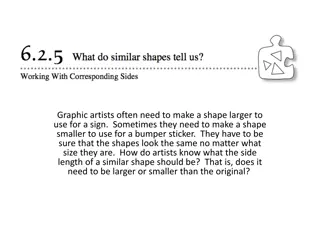 Understanding Scale Factors and Similar Shapes in Graphic Design