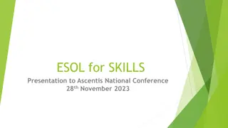 ESOL for Skills Presentation Insights and Recommendations