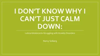 Anxiety Disorders in Latina Adolescents