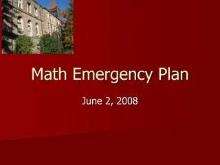 Emergency Preparedness Guidelines for Math Classroom