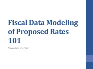 Overview of Proposed Rates and Fiscal Data Modeling in Behavioral Health Payment Reform