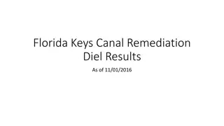 Analysis of Florida Keys Canal Remediation Diel Results