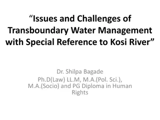 Challenges of Transboundary Water Management: A Focus on Kosi River