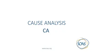 Cause Analysis in Problem Solving