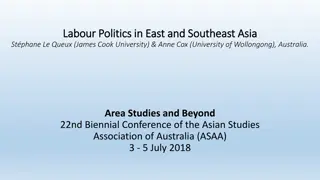 Labour Politics in East and Southeast Asia: Key Insights on Decent Work and Industrial Disputes