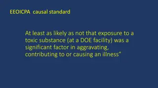 Understanding Causal Factors in Illness: Toxins, Smoking, and Contributing Causes