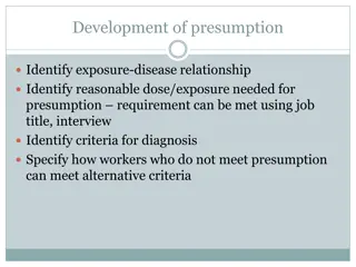 Development of Presumption Criteria for Solvent-Induced Hearing Loss