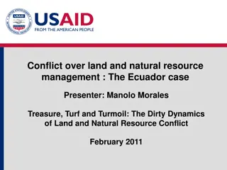 Conflict over Land and Natural Resource Management in Ecuador