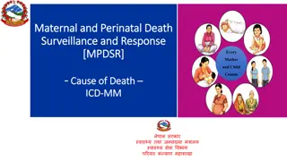 Maternal and Perinatal Death Surveillance and Response