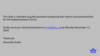 Implementation Forum 2019 - Guide for Presenters