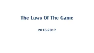 Updates to Football Laws 2016-2017