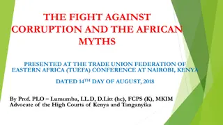 The Fight Against Corruption and African Myths in Review at TUEFA Conference