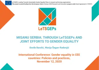 Advancing Gender Equality in Research Performing Organizations: LeTSGEPs Project in Serbia