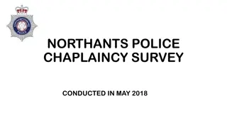 Insights from Northants Police Chaplaincy Survey Conducted in May 2018