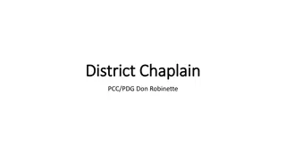 Responsibilities and Role of District Chaplain in Lion's Club