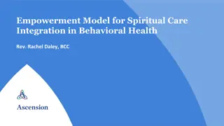 Spiritual Care Integration in Behavioral Health Organizational Challenges