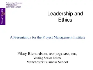 Leadership and Ethics: A Presentation by Pikay Richardson