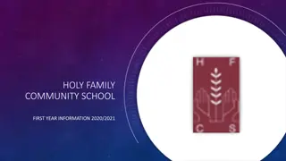 Holy Family Community School First Year Information 2020/2021