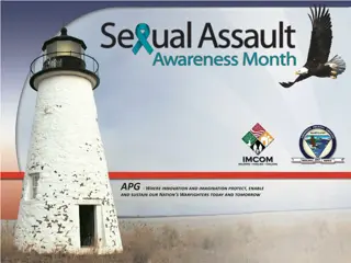 Sexual Assault Awareness Month (SAAM) Activities Overview