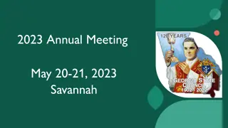 Knights of Columbus 2023 Annual Meeting and Important Dates