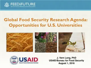 Opportunities for U.S. Universities in Global Food Security Research