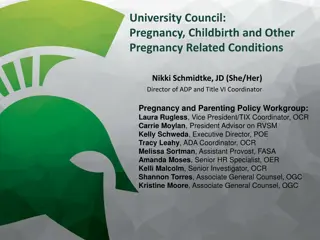 University Council Pregnancy Policy Overview