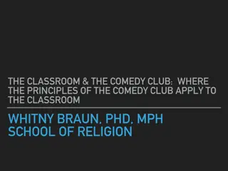 Innovative Teaching: Bridging Comedy Club Principles with Classroom Learning