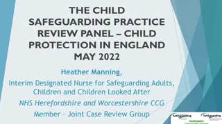 Child Safeguarding Practice Review Panel - Summary and Recommendations