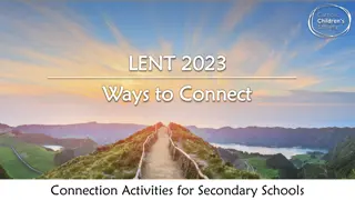 Building Bridges: Connecting Through Lent Activities