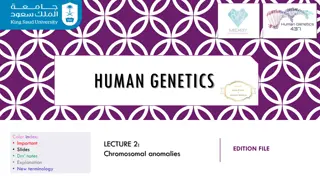 Chromosomal Anomalies in Human Genetics