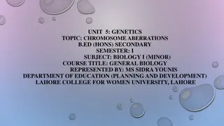 Chromosome Aberrations in Genetics