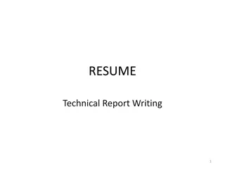 Mastering the Art of Technical Report Writing for Effective Resumes