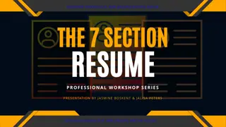 Professional Resume Workshop Series Presentation at Southern University at New Orleans Writing Center