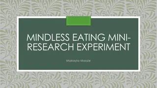 Mindless Eating Mini-Research Study at Texas Roadhouse