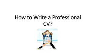 How to Write a Professional CV: Essential Guidelines for Job Seekers