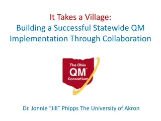 Building a Successful Statewide QM Implementation Through Collaboration