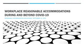 Workplace Reasonable Accommodations and Telework Guidelines Amid COVID-19