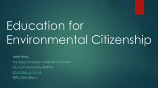 Cultivating Environmental Citizenship and Conflict Transformation Skills