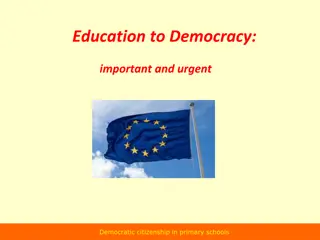 Importance of Democratic Citizenship Education in Primary Schools