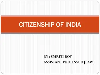 Indian Citizenship Law