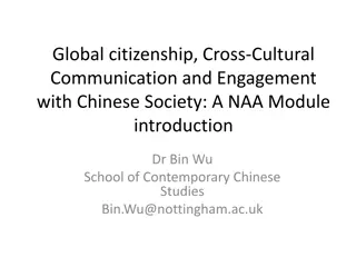 Understanding Global Citizenship and Cross-Cultural Engagement with Chinese Society