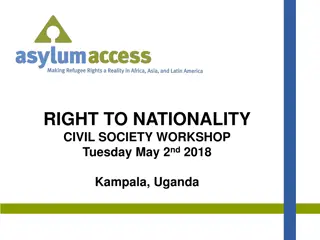 Addressing Nationality Issues in Uganda: Workshop Insights and Legal Framework