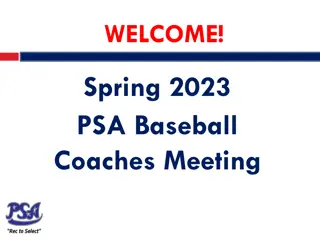 PSA Spring 2023 Baseball Coaches Meeting Details