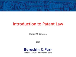 Overview of Patent Law & Protecting Inventions